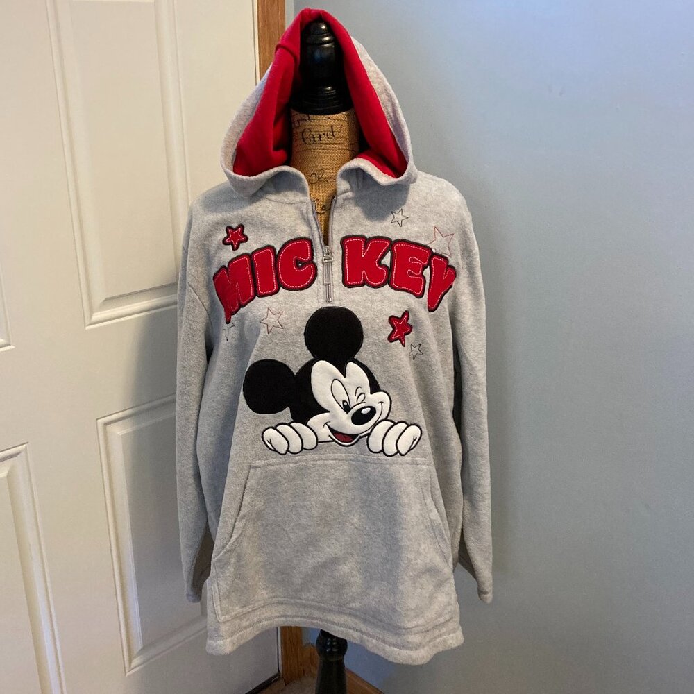 Disney Fleece Hoodie Pullover Mickey Women 3X Like New
